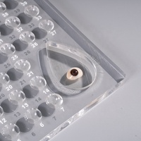 Plateau cosmétique personnalisé pour lentilles de contact Tableau d'affichage avec porte-lentille