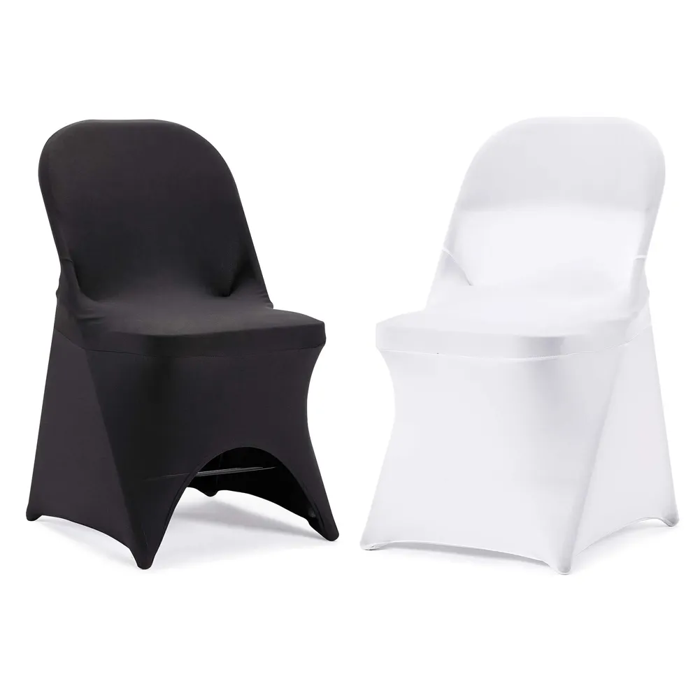 Reador wholesale stretch party banquet chair slipcovers white wedding spandex folding chair cover