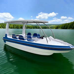 Barco eléctrico para 6 a 8 personas con cuerpo de FRP Ideal para Lake Resort o negocio de alquiler - Product Image 1