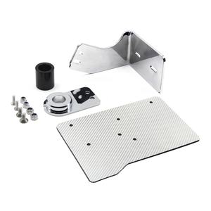 Nuevo soporte de placa de matrícula de montaje lateral izquierdo de aluminio Chiefdom negro/cromo 2018-UP Softail Fat Boy/Street Bob/Breakout - Product Image 1