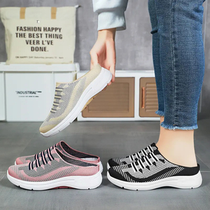 <span class=keywords><strong>Sandalias</strong></span> de verano tejidas con mosca transpirables y ligeras para <span class=keywords><strong>mujer</strong></span>, suelas blandas, zapatillas deportivas para exteriores medio drapeadas, zapatillas de deporte para <span class=keywords><strong>mujer</strong></span> - Product Image 5