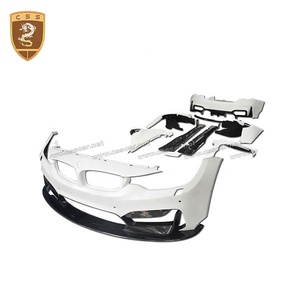 Kit de carrocería estilo Vors <span class=keywords><strong>M4</strong></span> F82 faldas laterales de parachoques delantero parachoques trasero Frp + Cf Material Kits de carrocería ancha para <span class=keywords><strong>BMW</strong></span> 4 Series - Product Image 6