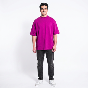 เสื้อยืดผู้ชายคุณภาพพรีเมียม ผ้าฝ้าย 100% สีพื้น แห้งเร็ว แขนสั้น คอกลม - Product Image 1