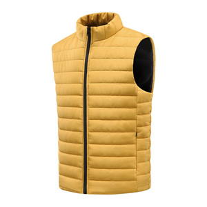 Hochwertige Maßgefertigte Pufferweste mit Vollreißverschluss Ärmellose Weste Leichte Lässige Winter Warme Gepolsterte Ärmellose Weste - Product Image 3