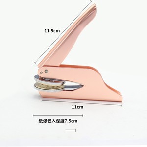 Hand-Held 4.2cm (1.6 Inch) Stainless Steel Embosser Seal <strong>Stamp</strong> for Embossing Decorative Designs on <strong>Books</strong> Envelopes Napkins - Product Image 3