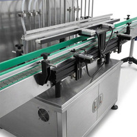 Machine de remplissage de bouteilles linéaire entièrement automatique à 12 têtes contrôlée par PLC Zhongjie Electric pour bouteilles en verre/plastique, produits chimiques