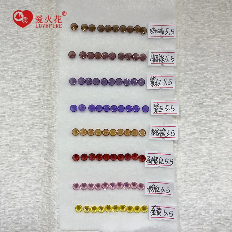 Wuzhou gemme colorate produttore 3A qualità multicolore sfuse gemma cz pietre zircone forma rotonda zirconia cubica