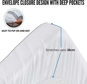 Coprimaterasso Trapuntato per <span class=keywords><strong>Letto</strong></span> <span class=keywords><strong>Matrimoniale</strong></span>, Protezione Imbottita Pesante, Coprimaterasso per <span class=keywords><strong>Letto</strong></span> - Product Image 6