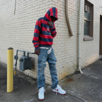 Sweat à capuche vintage Y2K rayé rouge et gris pour homme, coupe ample délavée, imprimé graphique, molleton de coton épais, streetwear personnalisé