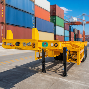 Semirremolque Esqueleto de 2/3/4 Ejes <span class=keywords><strong>para</strong></span> Transporte de Contenedores de 20 pies, 40 pies y 45 pies, Carga Máxima de 40/60/80 Toneladas, Directo de Fábrica, Totalmente Personalizable - Product Image 4