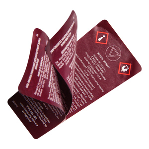 Tùy chỉnh in nhiều trang Lớp Gấp vật nuôi dính giấy không thấm nước Tear-off QR mã nhãn Sticker Bopp PP PP materialstamped - Product Image 5