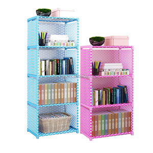 Estantería <span class=keywords><strong>plegable</strong></span> de <span class=keywords><strong>tela</strong></span>, armario de libros portátil, caja de almacenamiento de libros - Product Image 6