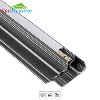 Profilé en aluminium extrudé pour dissipateur de chaleur LED, éclairage de marche d'escalier personnalisé S001