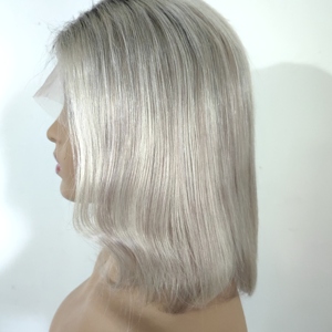 Ombe 13*4 Perruques Lace Front Wig cheveux humains brésiliens vierges à bout épais personnalisé coloré repose-racine <span class=keywords><strong>blond</strong></span> glacé - Product Image 4
