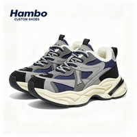 Chaussures d'hiver chaudes pour hommes, doublées de polaire, à semelle épaisse, style Dad Shoes, avec doublure en peluche, décontractées, en coton, pour l'extérieur