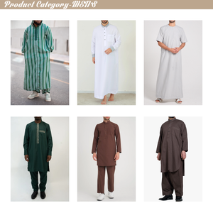 Vêtements islamiques modestes pour hommes, robe <span class=keywords><strong>marocaine</strong></span> à capuche brodée, polyester noir, thobe, poches zippées, stock en gros, respirant - Product Image 4