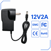 Adaptateur secteur AC/DC 12V 2A personnalisé en gros, prise AU 5,5x2,5mm, adaptateur mural 24W pour batterie électronique