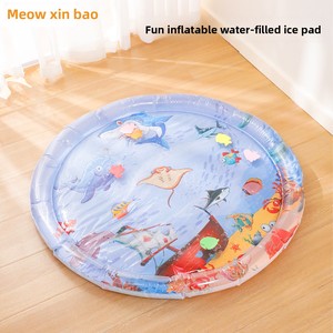 แผ่นรองทำความเย็นสำหรับสัตว์เลี้ยง ระบายอากาศได้ดี กันน้ำ ลายปลาสุดน่ารัก พกพาสะดวก สำหรับสุนัขและแมว - Product Image 5