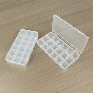 Plastic <b>Storage</b> <b>Box</b> 18 Compartment <b>Small</b> Rectangular For Jewelry Fishing Gear Stationery Tools Components Organizing Case - Product Image 3