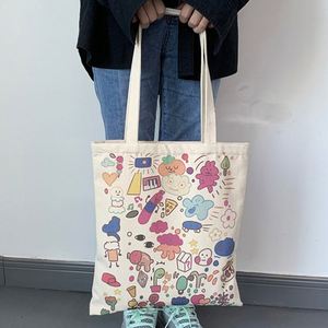 Bolsa de Lona de Algodón de 10 oz con Impresión Digital Personalizada para Libros, Bolsa de Calicó, Bolsas Reutilizables - Product Image 4