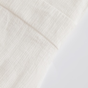 Robe moulante blanche à volants avec logo personnalisé, robe vintage élégante et fine pour femmes, robe de soirée longue d'été boutonnée pour le bureau pour femmes - Product Image 6