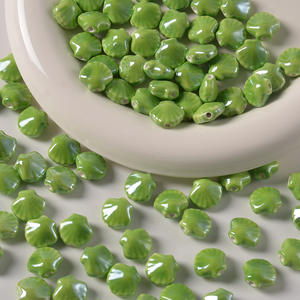 Perles en céramique coquillage coloré perles en céramique accessoires de bracelet à bricoler soi-même - Product Image 4