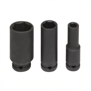 Juego de llaves de impacto Fervi de 3 piezas con accionamiento de 1/2 pulgada y boca profunda para reparación automotriz - Product Image 2