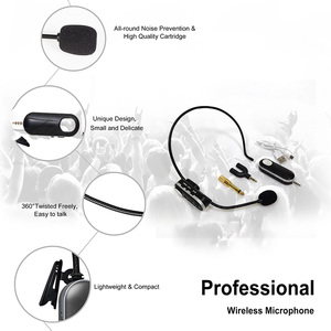 Microphone sans fil portable avec haut-parleur intégré - Product Image 2