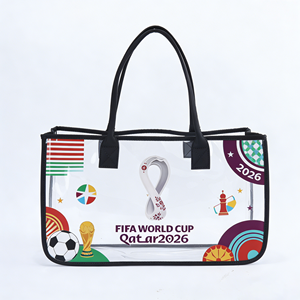 Borsa Tote in PVC Trasparente Personalizzabile con Logo Stampato, Impermeabile, Riutilizzabile, per Uomo e Donna, per Sport e Eventi Sportivi - Product Image 1