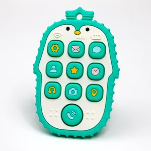 뉴스 재미있는 신생아 세트 씹는 이빨 이빨 장난감 시뮬레이션 전화 Teether 게임 0-18 개월 어린이에게 적합