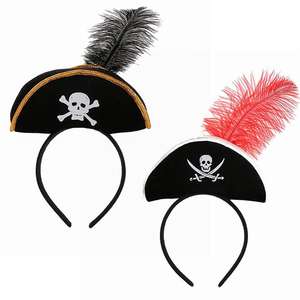 Nuevas Diademas de Halloween con Estampado de Piratas y Fantasmas, Aros para el Cabello para Cosplay - Product Image 1