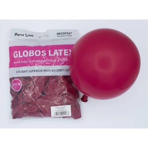 Globos de Látex Party Love de 30 cm, Color Fucsia, Paquete de 50 Unidades, Artículos Decorativos para Fiestas - Product Image 1