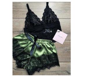 <span class=keywords><strong>Elegante</strong></span> Conjunto de Pijama con Tirantes para Mujer, Lencería Sexy y Tentadora de Dos Piezas y <span class=keywords><strong>Ropa</strong></span> para el Hogar - Product Image 5