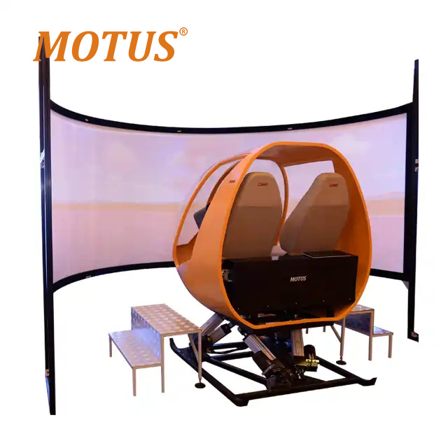 6DOF Helicopter Flight Simulator Cockpit Motion Platform Flight Training Equipment for Pilot Training VR Film Shooting