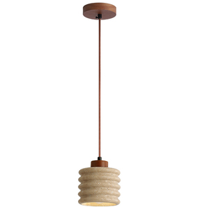 Designer creativo Wabi-Sabi Homestay stile Japandi travertino <span class=keywords><strong>giallo</strong></span> grotta pendente luce luce wabi sabi <span class=keywords><strong>lampadario</strong></span> - Product Image 3