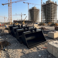 Mini Excavator Alloy Steel Swing Bucket Hydraulic Tilting Bucket 1.2 Ton Garansi 1 Tahun Layanan OEM