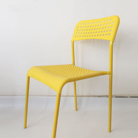 Chaise en plastique moderne à trous, originalité, chaise de loisirs pour adultes