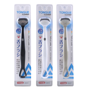 فرشاة جديدة مزدوجة الوجهين لسان تنظيف مكشطة اللسان منظف اللسان - Product Image 2