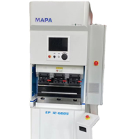 Presse plieuse manuelle synchronisée d'occasion MaPA avec moteur 9 kW pour l'aluminium, l'acier inoxydable et l'acier au carbone