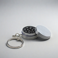 Moulin à herbes et épices en zinc de 30 mm, 2 pièces, en métal, personnalisé, de haute qualité, pratique, pour la vente en gros