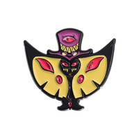 Badge en alliage électroplaqué de dessin animé Anime Sir Pentious, Hazbin Hotel Alastor