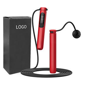 Оптовая продажа: Электронная беспроводная скакалка с USB-зарядкой – 2,8 м, утяжеленная, с датчиком, мониторингом пульса и подсчетом калорий, из АБС-пластика - Product Image 2