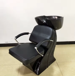 Fauteuil de lavage de cheveux avec bac à shampooing et chaise, mobilier de salon de coiffure, fauteuil de shampooing doré - Product Image 6