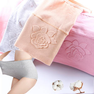 Braguitas de Algodón con Estampado de Rosas en Relieve para Mujer, Tallas Grandes L-3XL, Ropa Interior Femenina Elástica XXXL, Transpirable, de Cintura Alta - Product Image 5