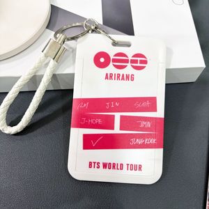 พวงกุญแจการ์ดโฮลเดอร์ทัวร์โลกปี 2026 ของวงไอดอลเคป๊อป ทีมดาราเกาหลี พร้อมสายคล้องสีขาว - Product Image 2