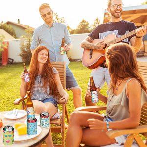 Fundas delgadas para latas altas de 12 oz, ideales para sublimación, para botellas de cerveza de espuma, lisas, en blanco, para vinilo. - Product Image 6