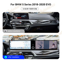 Double écran Android ID9 Car Radio Carplay Screen pour BMW 5 G30 G31 6 6GT G32 2017-2019 Multimedia Player GPS Navigation HeadUnit
