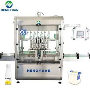 HYPF-1000S Automatic Yogurt Liquid Filling Machine Equipment 50-1000ml Piston Type