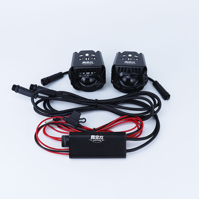 Wholesale JIABAOLONG L1 Motorcycle Auxiliary Light DC 12V Black Wireless Remote Control Waterproof One Bead 70W