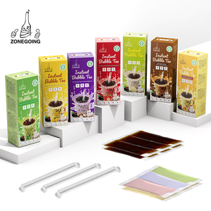 Zonegoing Taro Mango Strawberry Honey Peach <span class=keywords><strong>Chocolate</strong></span> 5 Tasses Kit DIY de Bubble <span class=keywords><strong>Tea</strong></span> au Sucre Roux Instantané <span class=keywords><strong>Boba</strong></span> <span class=keywords><strong>Milk</strong></span> <span class=keywords><strong>Tea</strong></span> Pudding Konjac - Product Image 1